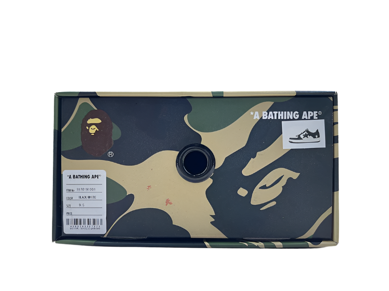 BAPESTA - BLACK/WHITE - Fitted Central PNW
