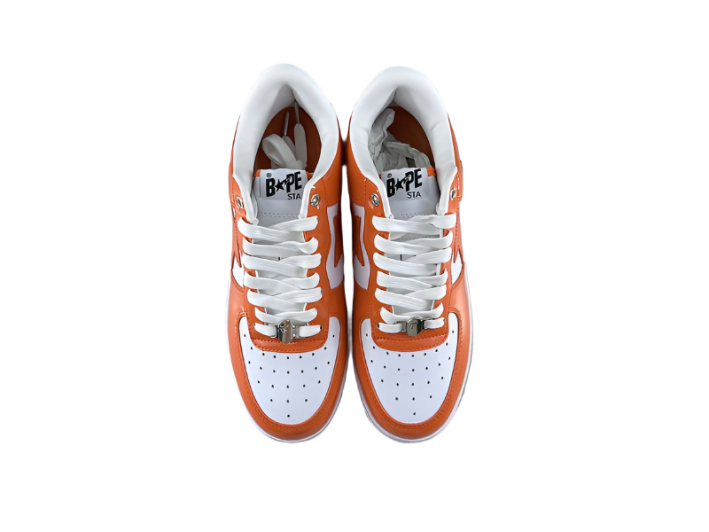 BAPESTA - WHITE/ORANGE - Fitted Central PNW