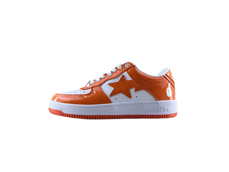 BAPESTA - WHITE/ORANGE - Fitted Central PNW