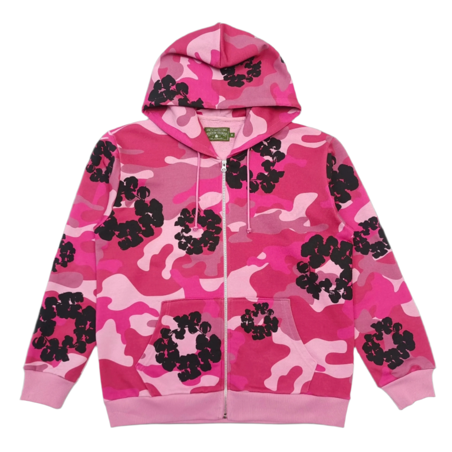 DENIM TEARS - Camo - Pink - Hoodie - Fitted Central PNW