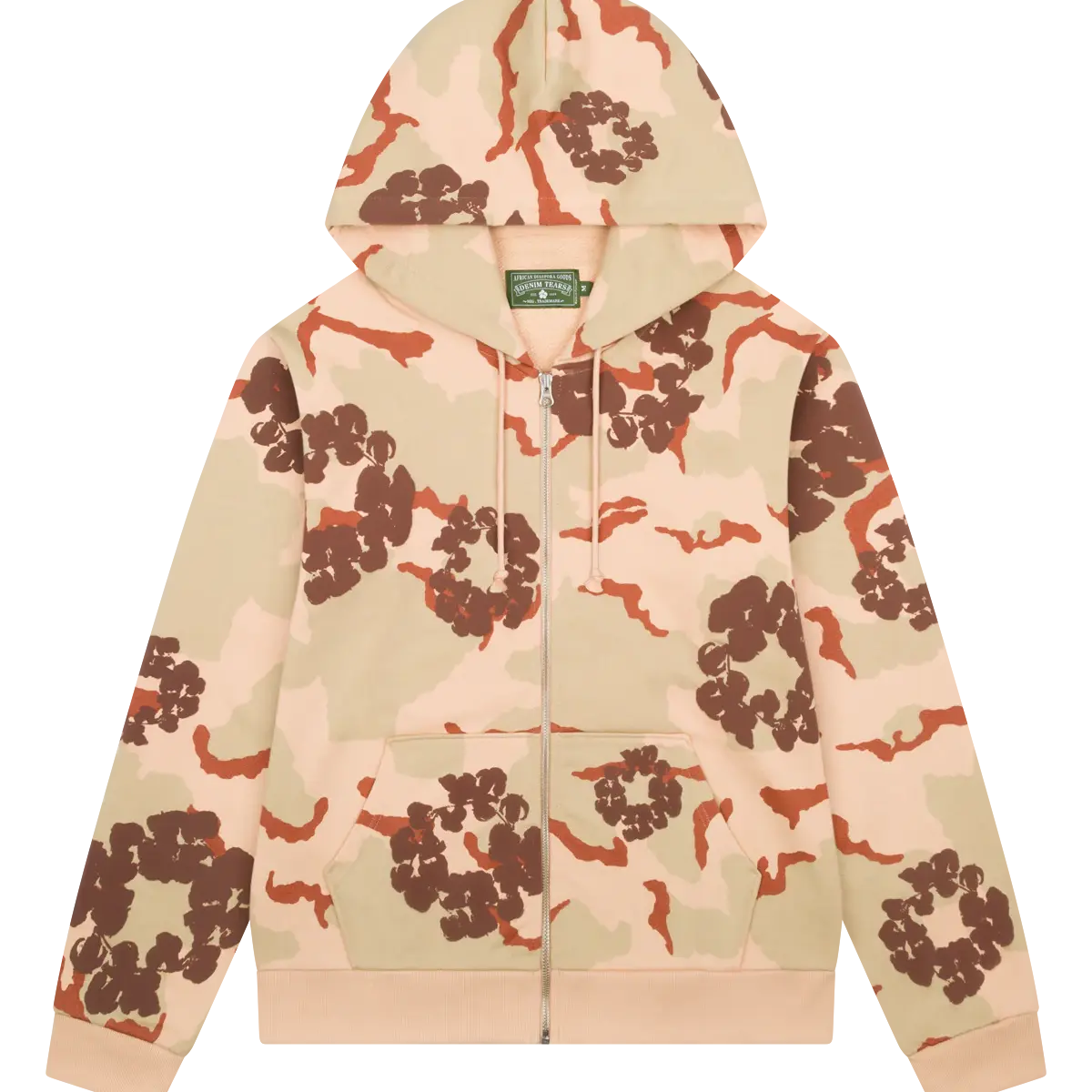 DENIM TEARS - Camo - Tan - Hoodie - Fitted Central PNW