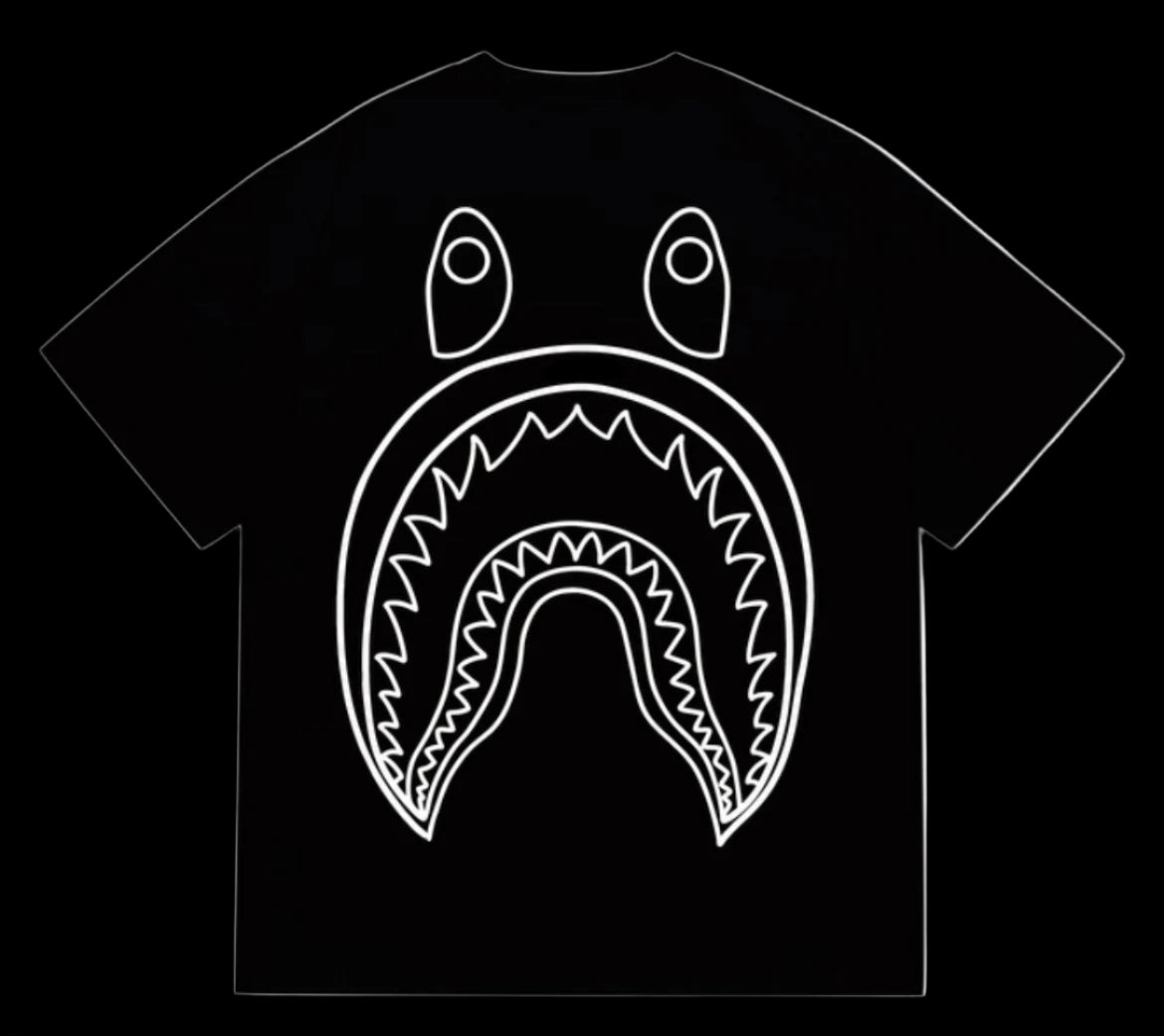 BAPE - SHARK GRAPHIC - T SHIRT - Fitted Central PNW