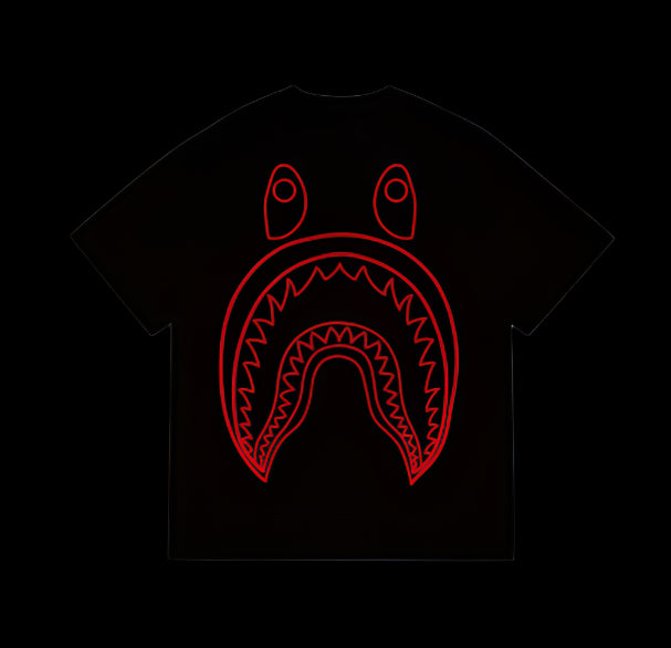 BAPE - SHARK GRAPHIC - T SHIRT - Fitted Central PNW