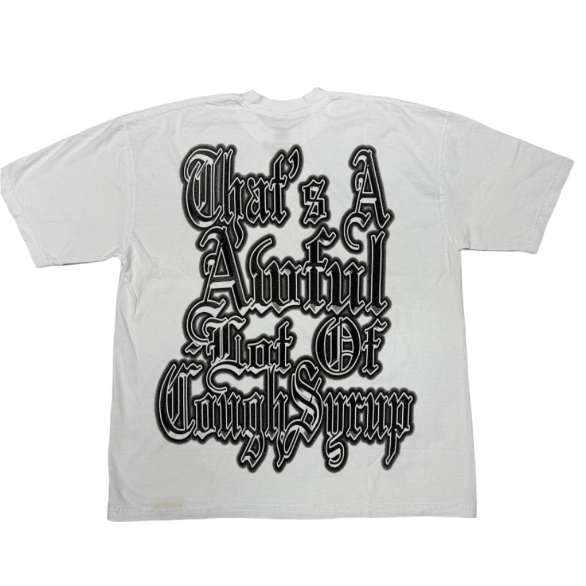 THATS A AWFUL LOT OF COUGH SYRUP - CUPID TATOO - T SHIRT - Fitted Central PNW