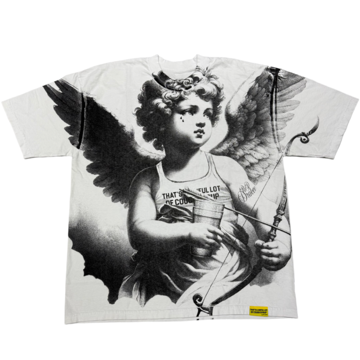 THATS A AWFUL LOT OF COUGH SYRUP - CUPID TATOO - T SHIRT - Fitted Central PNW