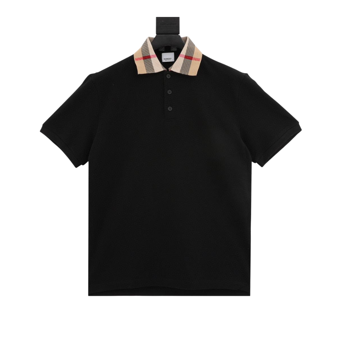 BURBERRY - Check Collar - Polo - Fitted Central PNW