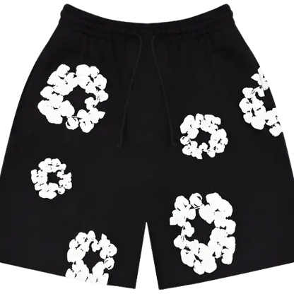 DENIM TEARS - Shorts - Black - Fitted Central PNW
