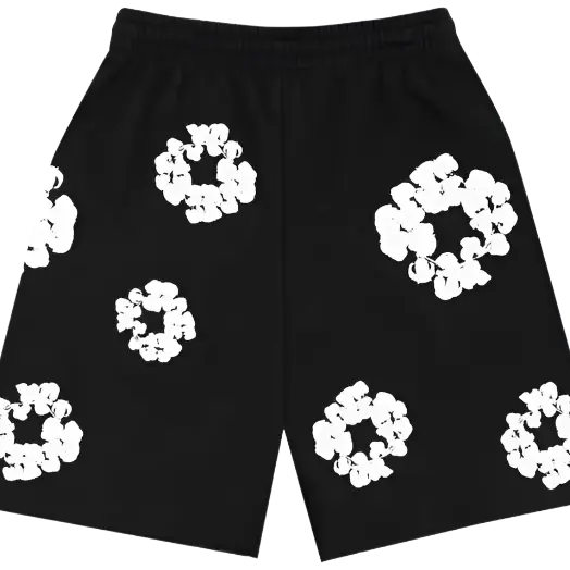 DENIM TEARS - Shorts - Black - Fitted Central PNW