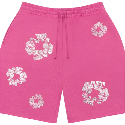 Cashmere Swarovski DENIM TEARS - Shorts - Pink - Fitted Central PNW