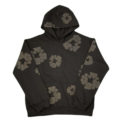 DENIM TEARS - Black Monochrome - Hoodie - Fitted Central PNW