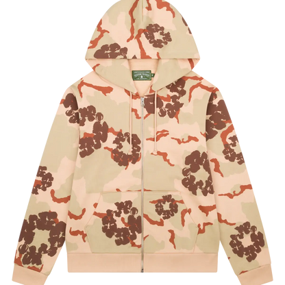 DENIM TEARS - Camo - Tan - Hoodie - Fitted Central PNW