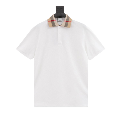 BURBERRY - Check Collar - Polo - Fitted Central PNW